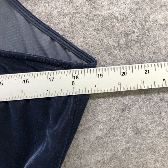 Gap Velvet Cami Jumpsuit Womens L Dark Blue Navy Tapered Relaxed Tie Waist - Picture 6 of 8